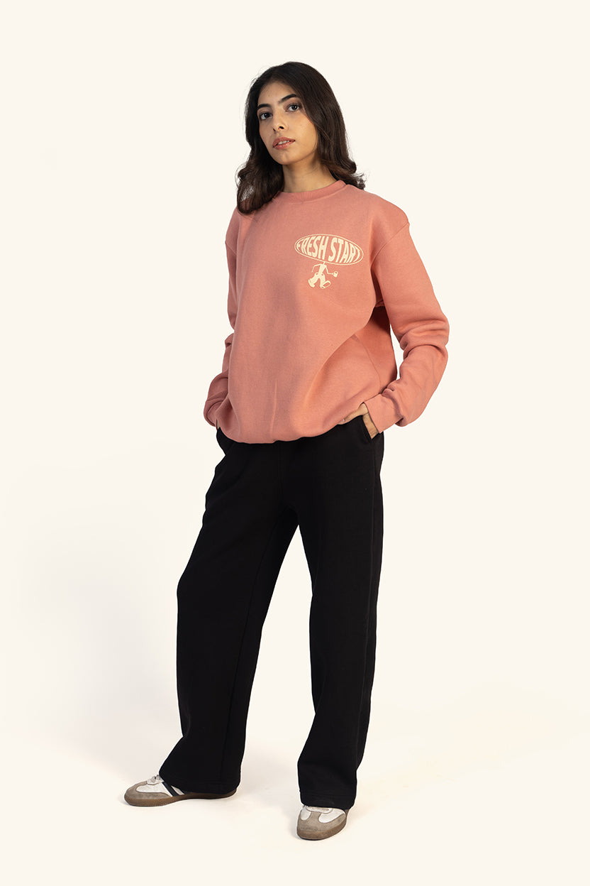 FRESH START SWEATSHIRT - PEACH