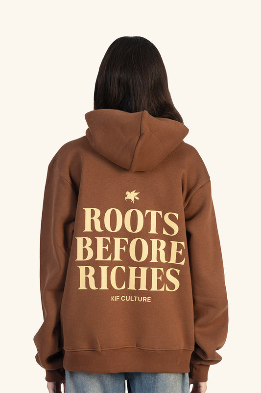 ROOTED RICHES HOODIE - BROWN