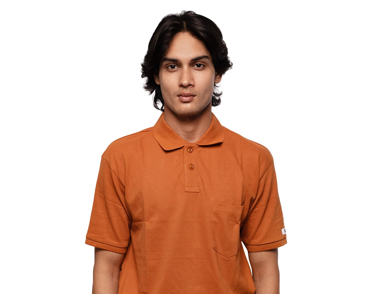 SOLID POLO SHIRT - MUSTARD REGULAR FIT