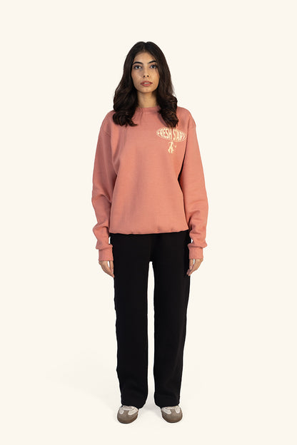 FRESH START SWEATSHIRT - PEACH