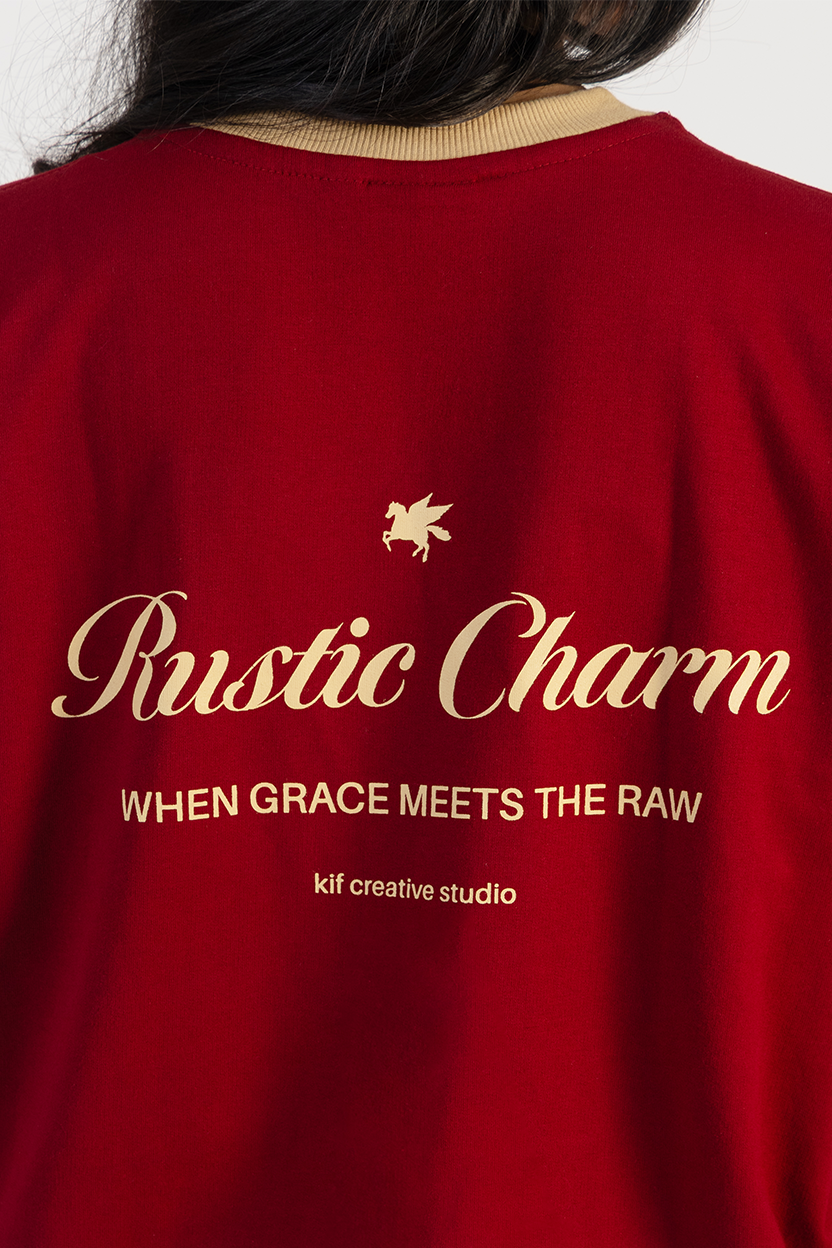 RUSTIC CHARM - MEHROON