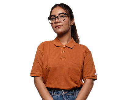 SOLID POLO SHIRT - MUSTARD REGULAR FIT