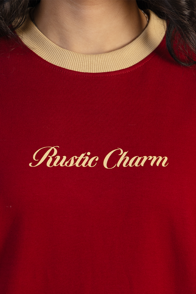 RUSTIC CHARM - MEHROON